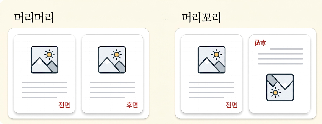 양면배치예시